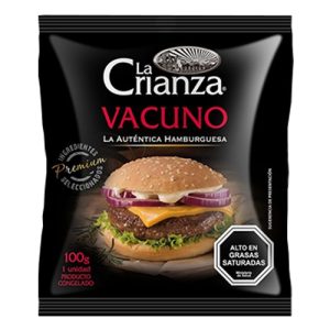 Hamburguesa Premium 100% Vacuno 100Gr La Crianza