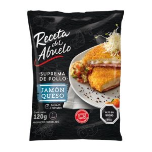 Suprema De Pollo Jamon Queso 120 G.