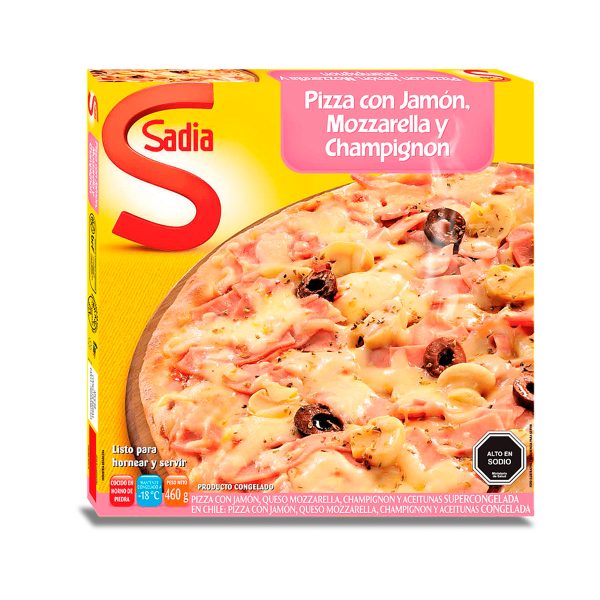 Pizza Jamón Champiñon 460 grs