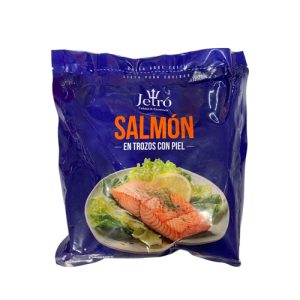 Salmón en Trozos con piel 500 grs